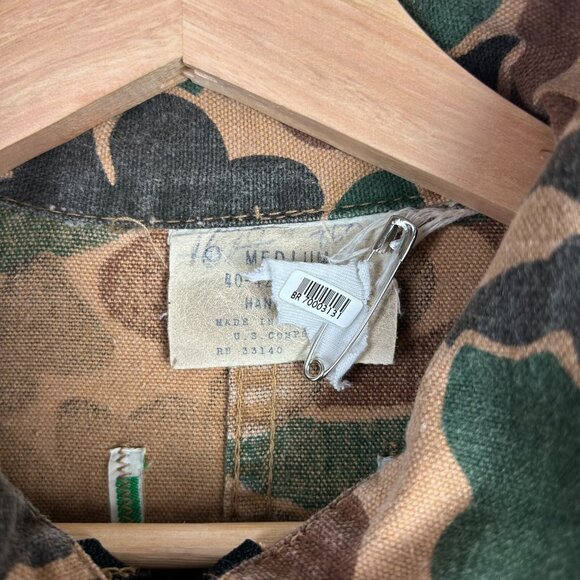 Duck Camo Frog Camo Hunting Coveralls Overall Size Medium 70s 80s Work Wear READ - Picture 7 of 8